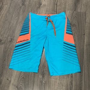 Mens under armor swim trunks.